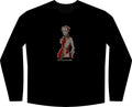 Artistic Senior Women Long Sleeve Black Tee - Ode