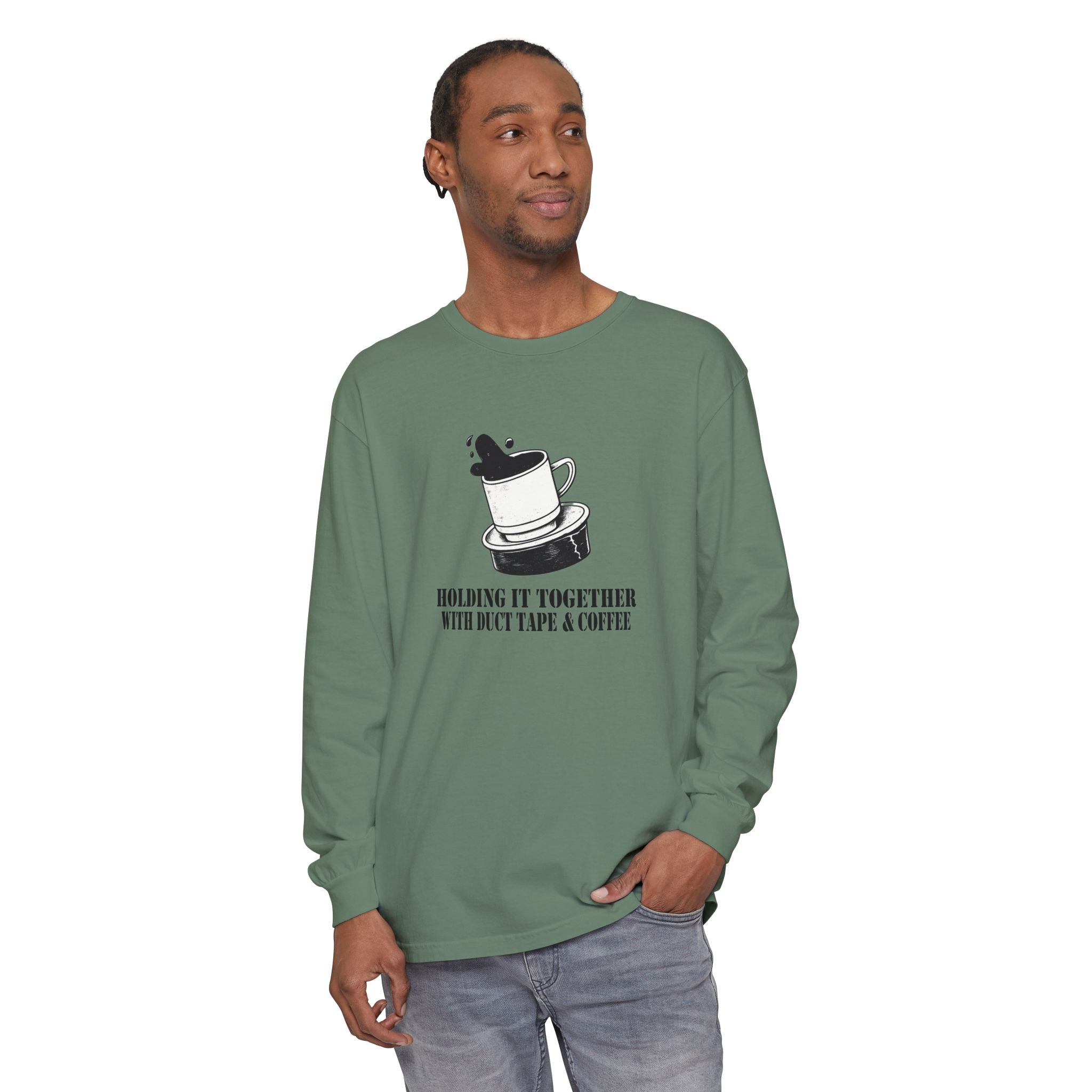Graphic T-Shirt for Overworked People – Duct Tape and Coffee Shirt