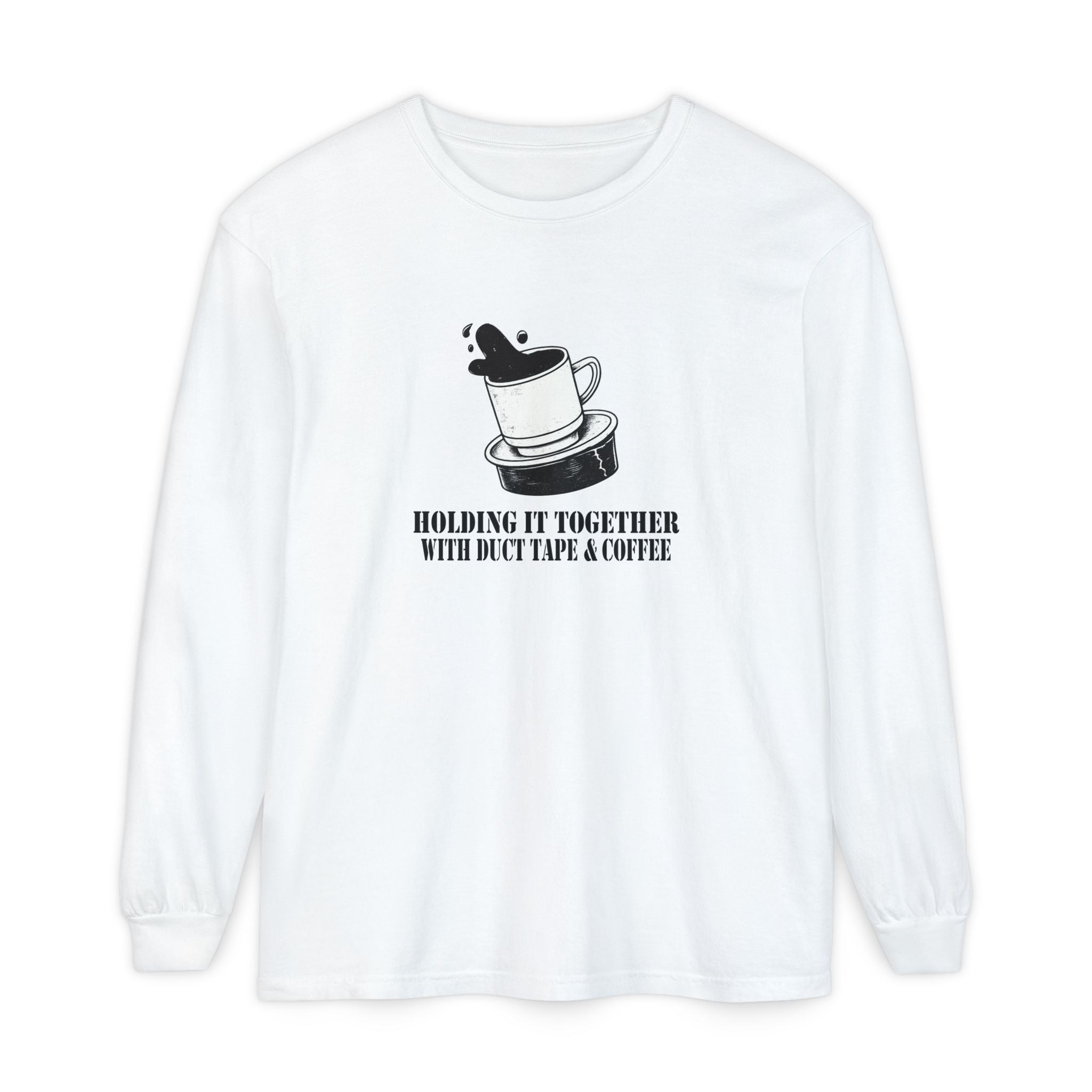Graphic T-Shirt for Overworked People – Duct Tape and Coffee Shirt