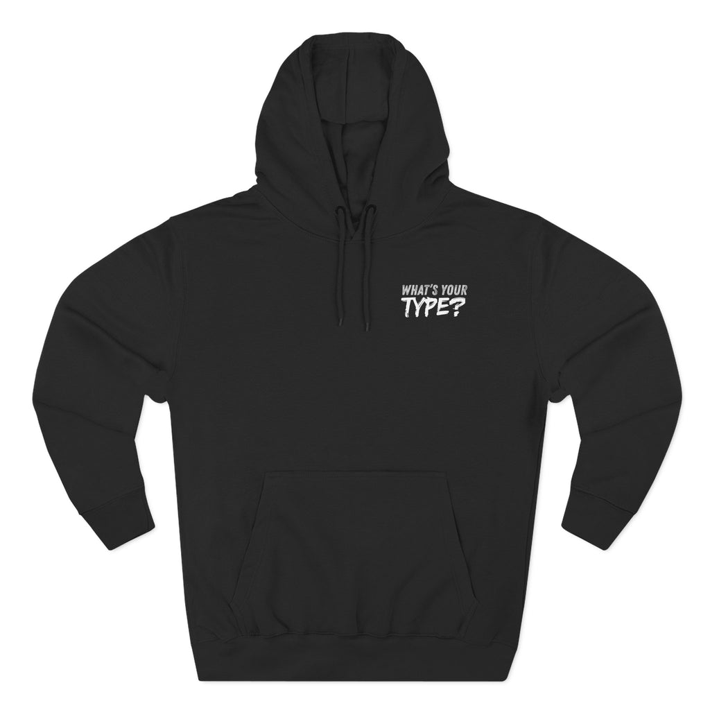 Slightly Rebellious Cat Woman Hoodie — "What's Your Type ?"