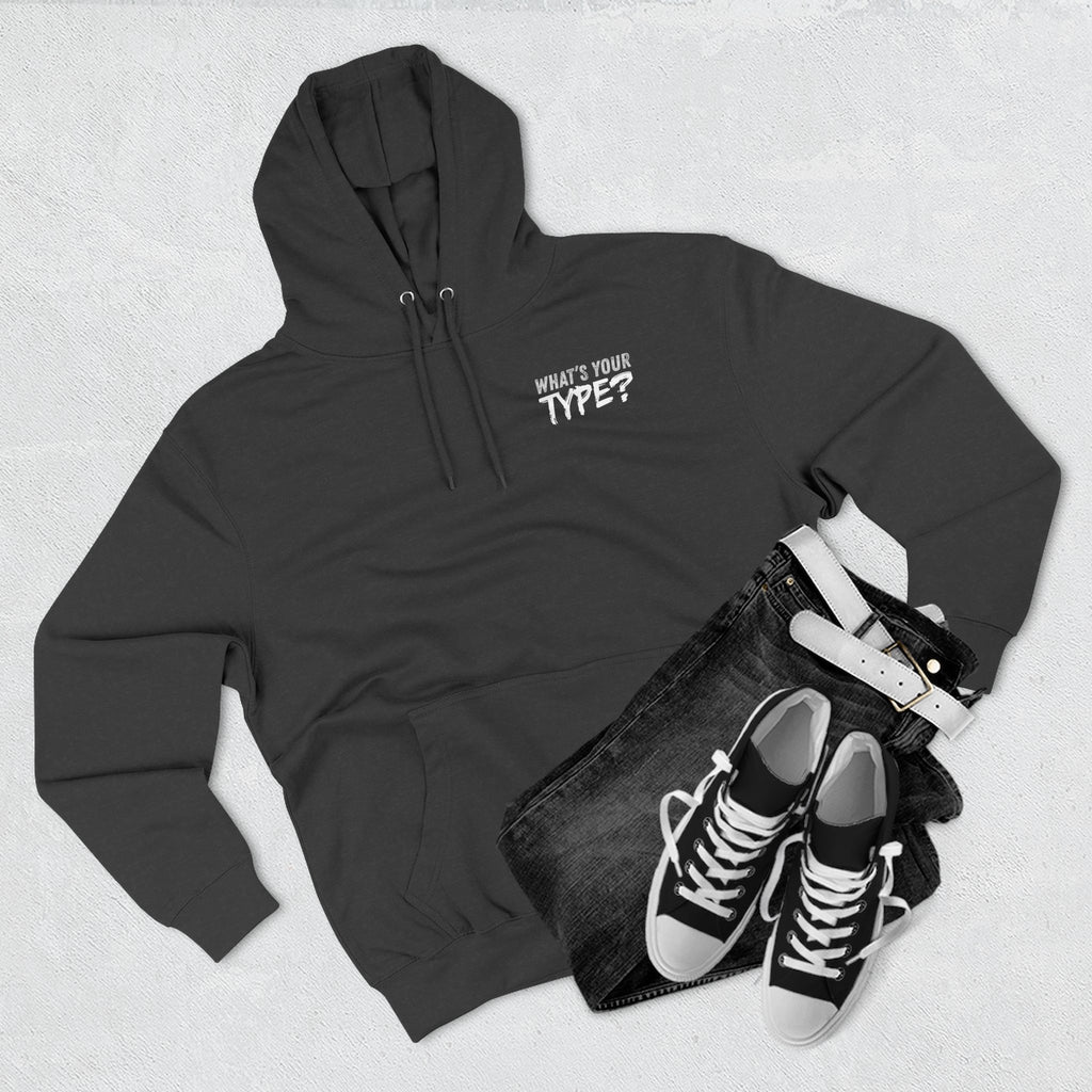 Slightly Rebellious Cat Woman Hoodie — "What's Your Type ?"