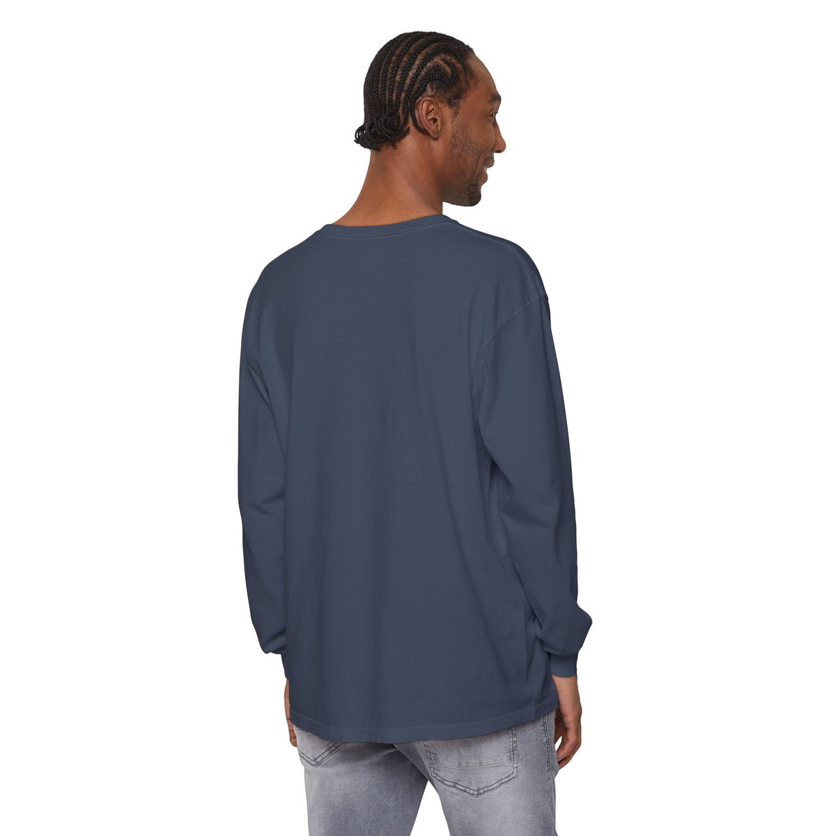 Lone Fisher Long Sleeve Tee — Space Fisherman Graphic