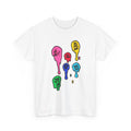 Dripping Fun Team Graphic Tee — Colorful Melting Art T-Shirt