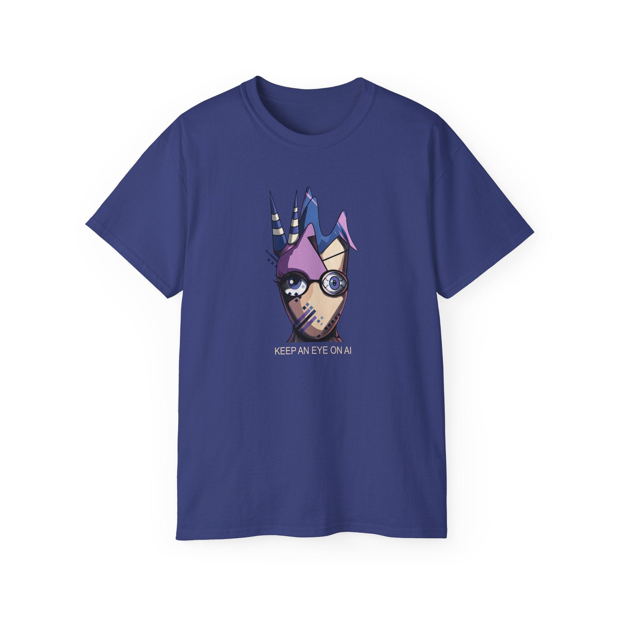 Keep An Eye On AI — Quirky Cyberpunk Graphic Tee