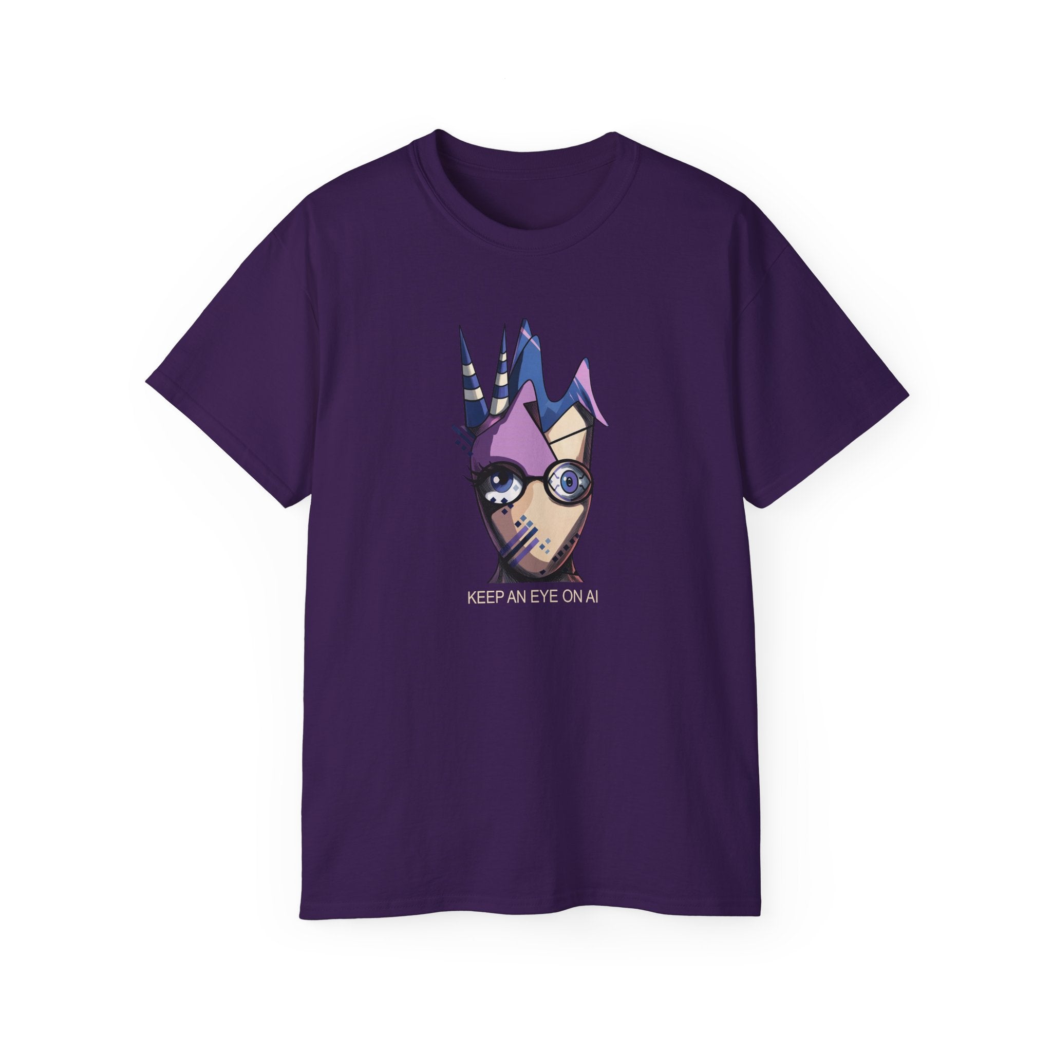 Keep An Eye On AI — Quirky Cyberpunk Graphic Tee
