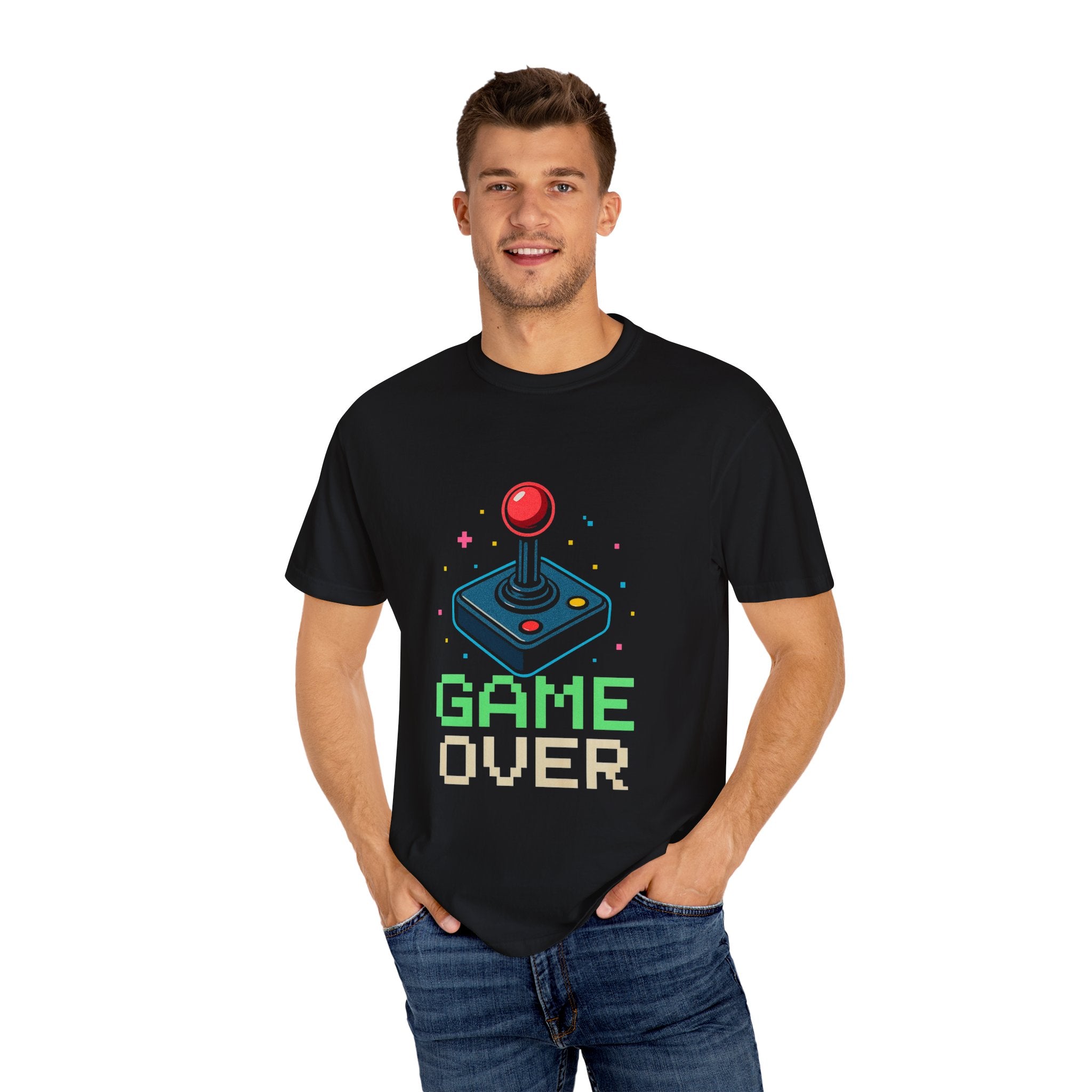 Retro Game Over T-Shirt, Unisex Video Game Tee, Gamer Gift, Casual Wear, Fun Retro Style