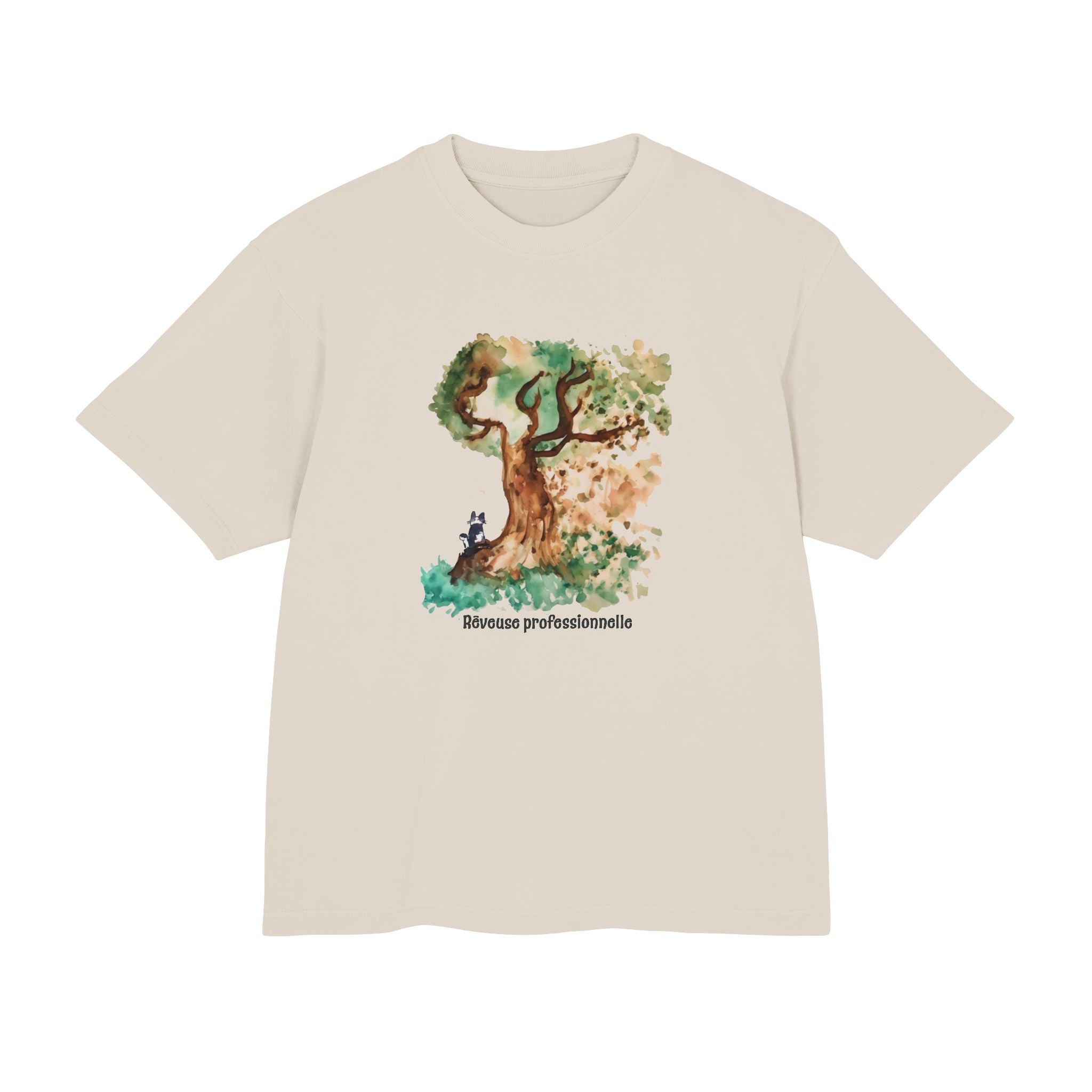 Tree Tee — T-shirt d'art "Rêveuse Professionnelle" à l'aquarelle