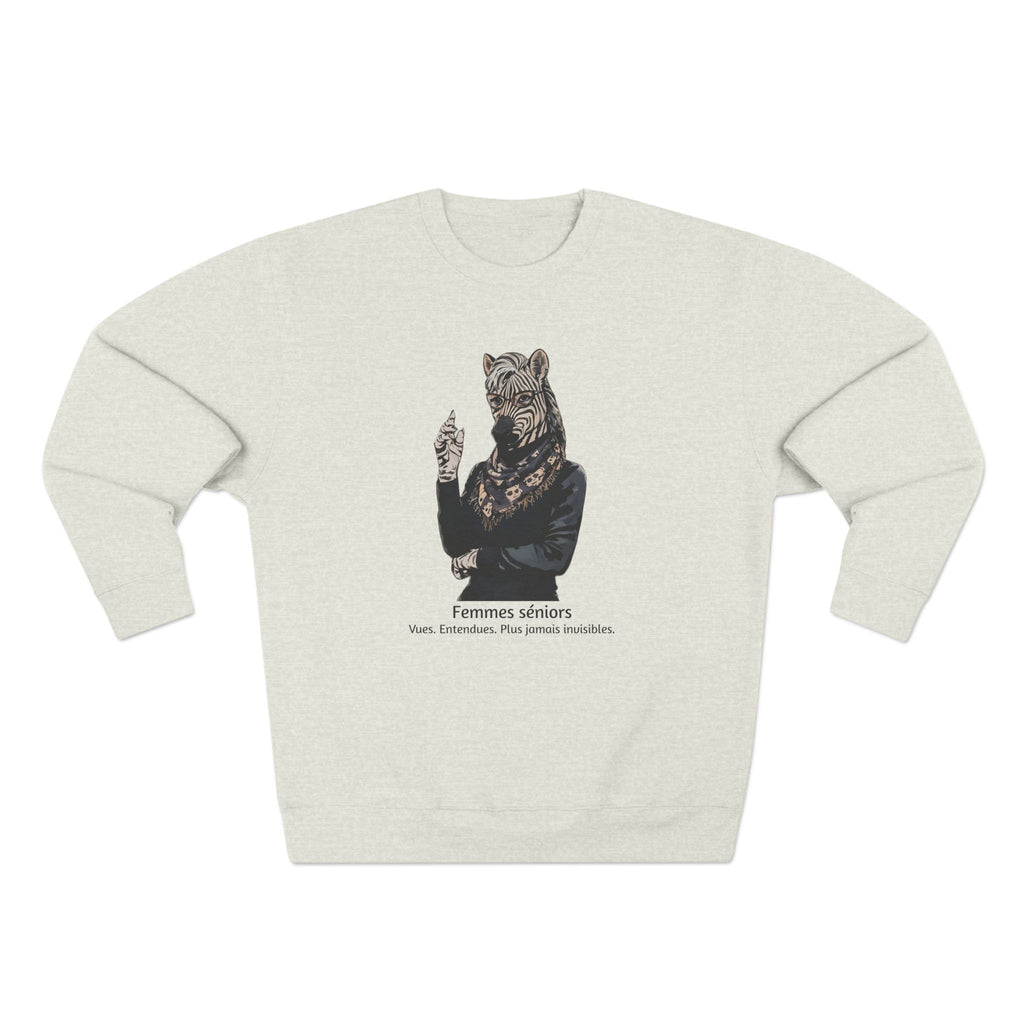 Plus jamais invisibles Crewneck Sweatshirt — "Femmes séniors" Graphic Pullover