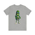 Cool Green Pickle Graphic Tee, Unisex T-Shirt for Fun Costume, Summer Vibes, Gift for Friends, Casual Wear, Foodie Fashion