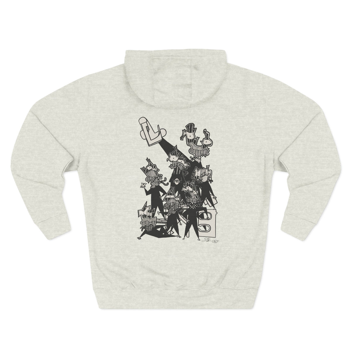 Graphic Fleece Pullover  —   Love Hoodie
