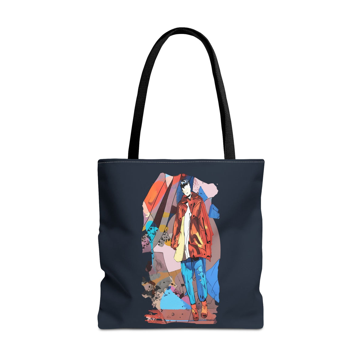 Stylized Figure Urban Tote Bag