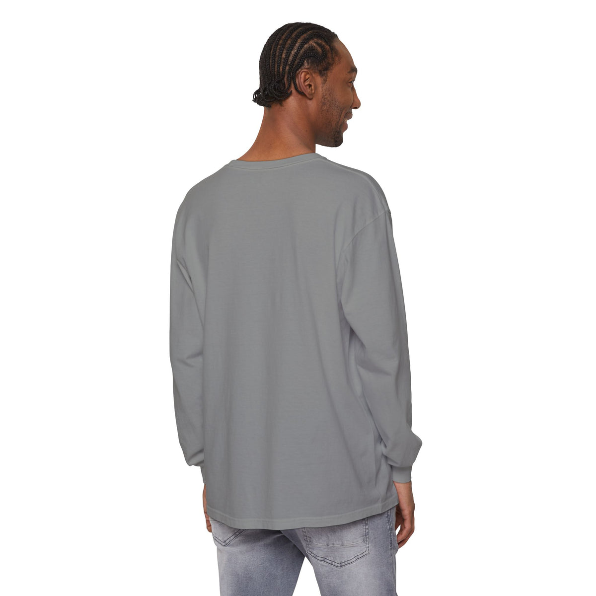 Lone Fisher Long Sleeve Tee — Space Fisherman Graphic