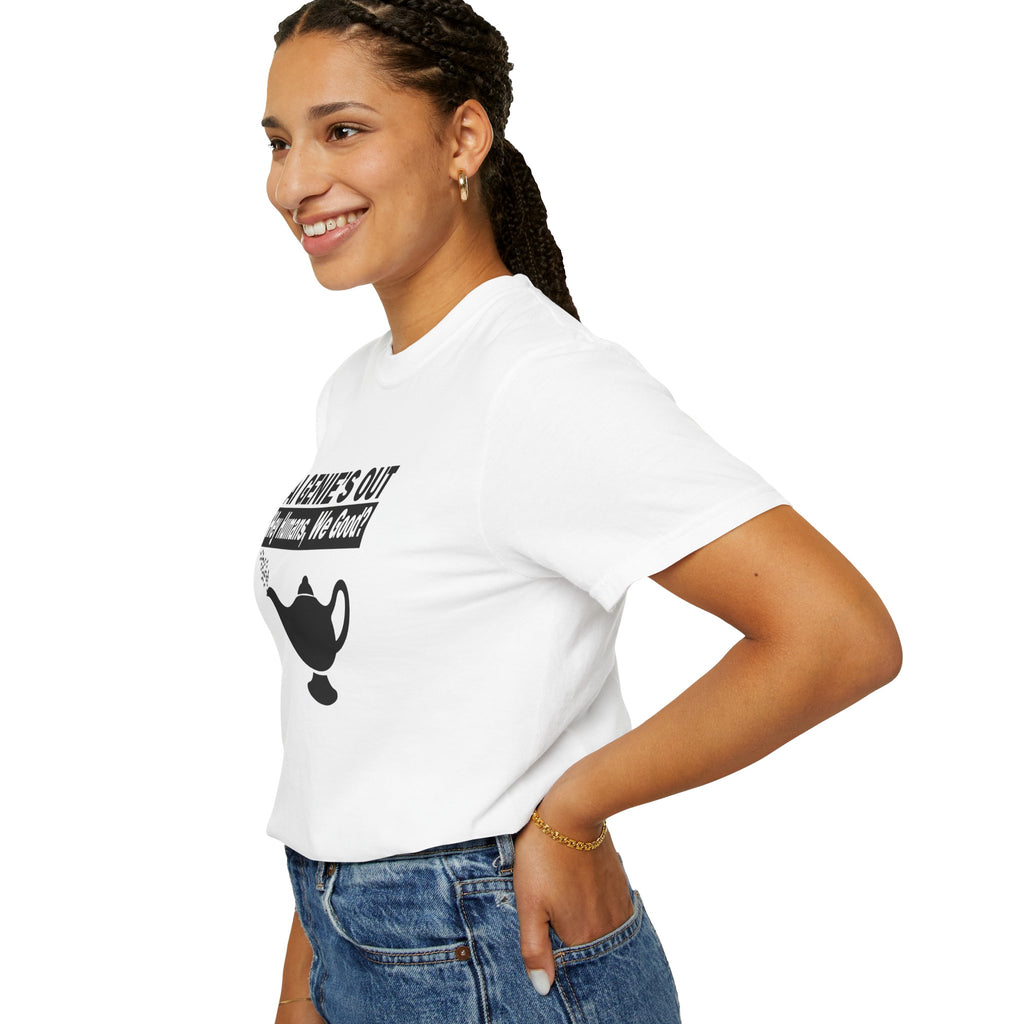 AI Genie’s Out T-Shirt — Tech Humor Tee