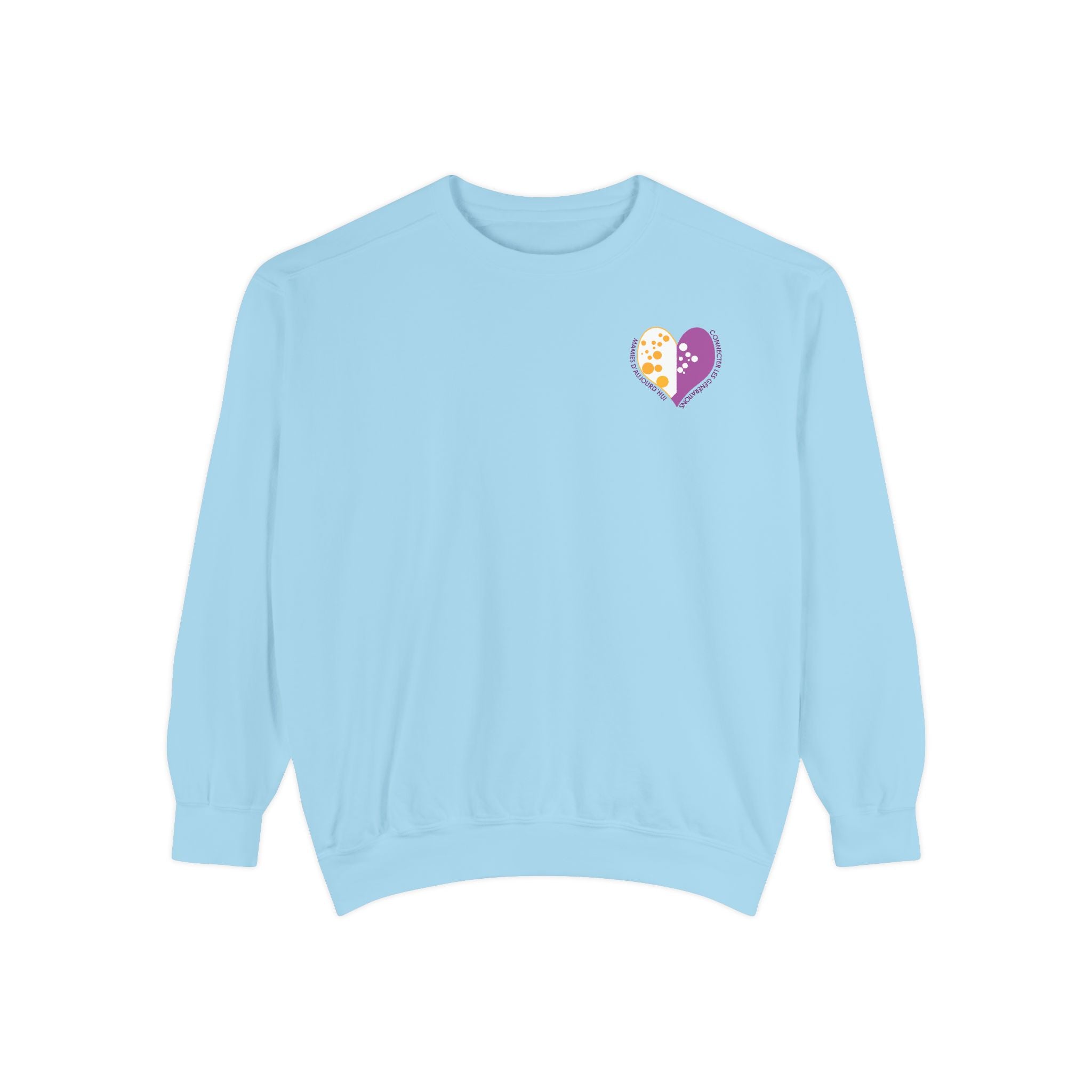 Heart Sweatshirt for Grandma – Minimal Gift for Modern Grandma - en Français