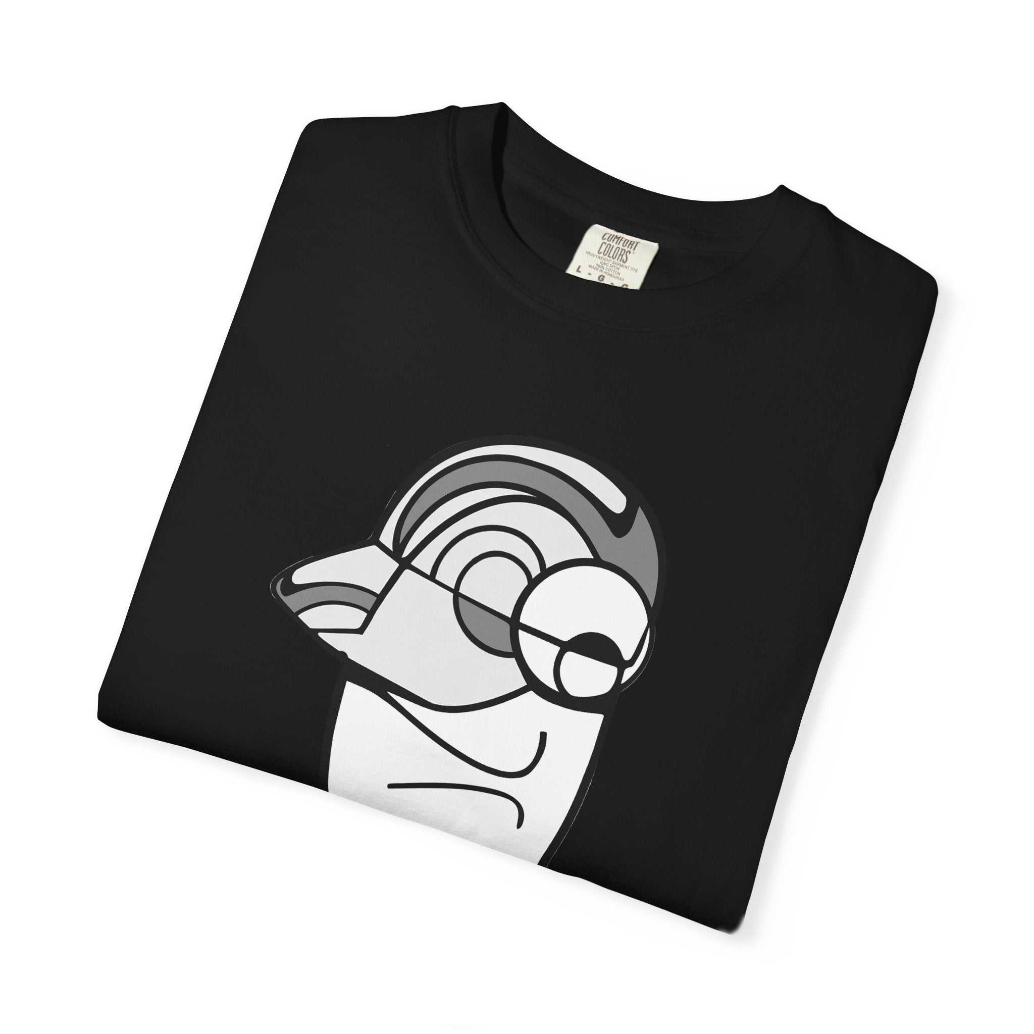 Minimalist Abstract Face T-Shirt — Monochrome Line Art Tee