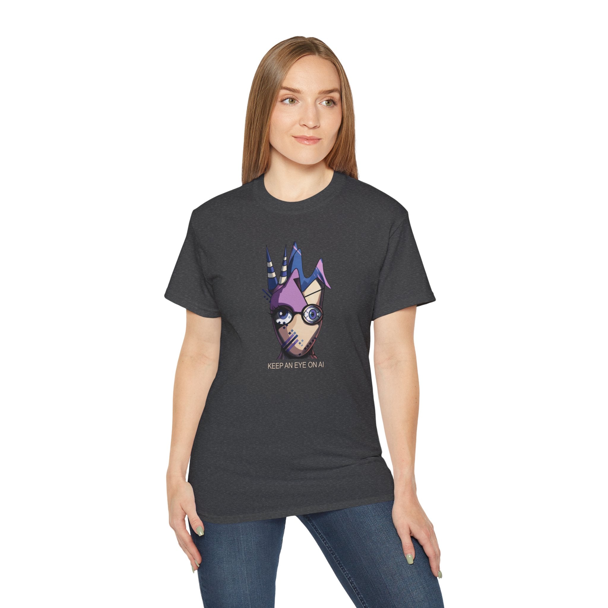Keep An Eye On AI — Quirky Cyberpunk Graphic Tee