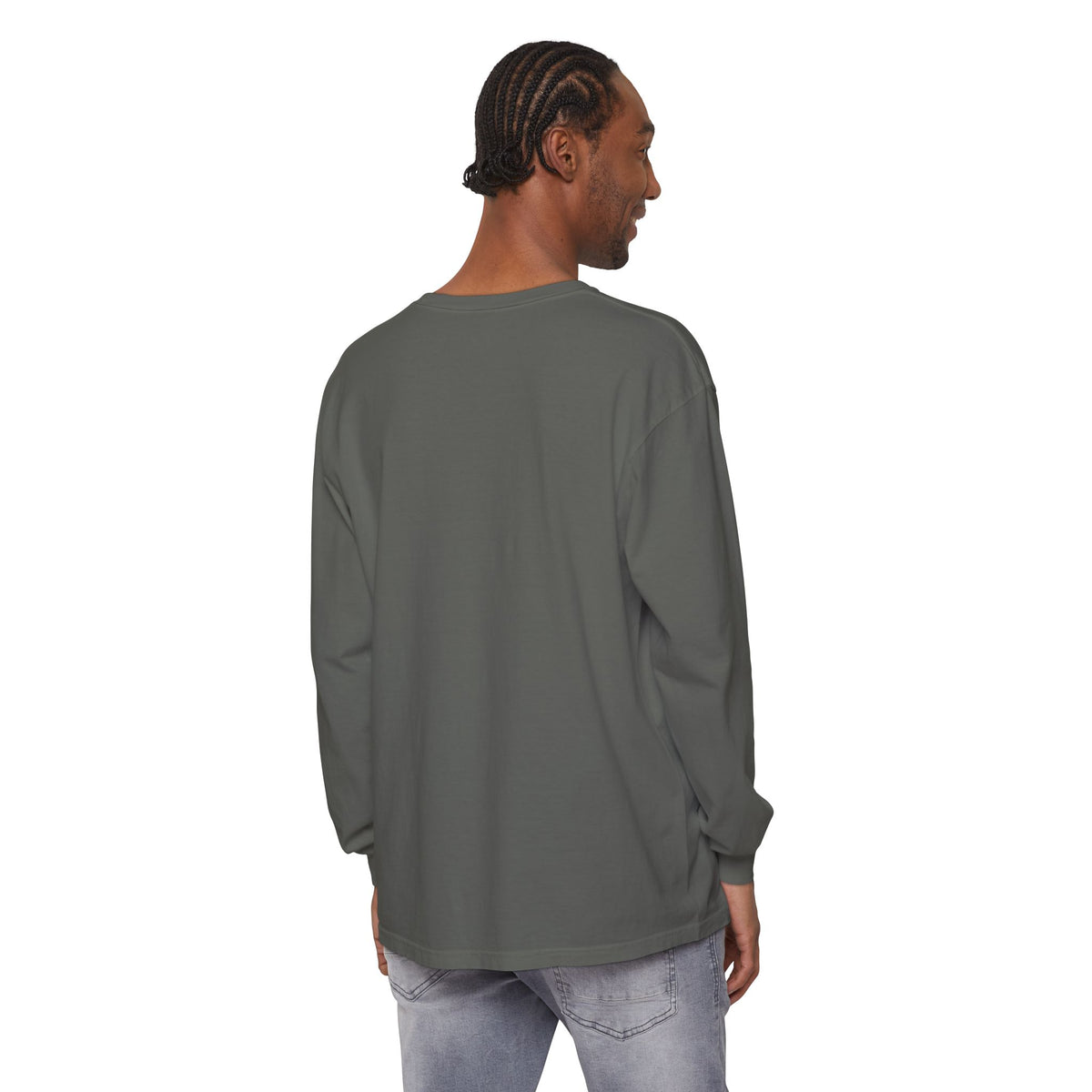 Lone Fisher Long Sleeve Tee — Space Fisherman Graphic