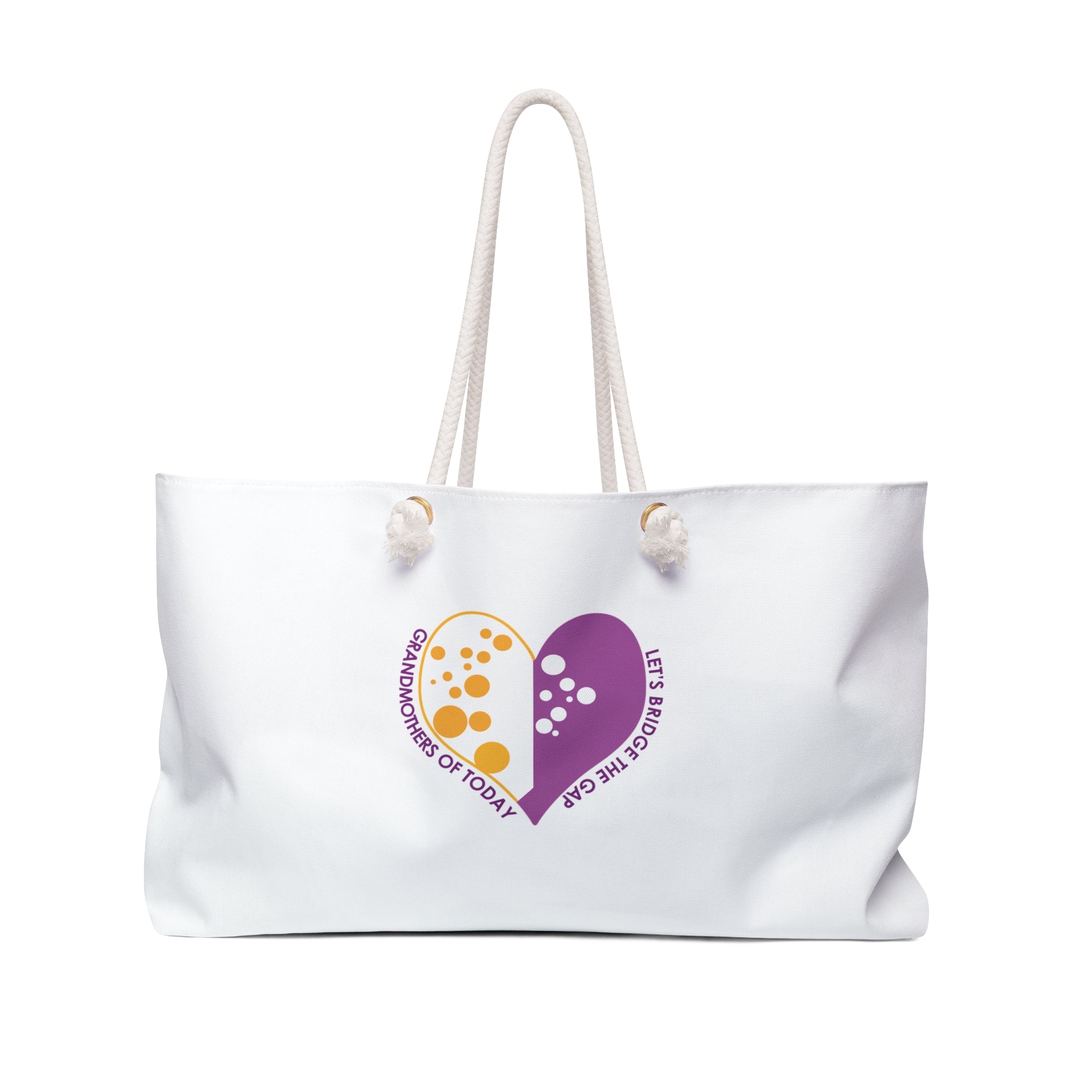 Weekender Bag — Grandmothers of Today Purple & Yellow Heart