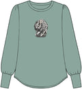 Women's Blouson Jersey Long Sleeve Top — Ode to Growing Older
