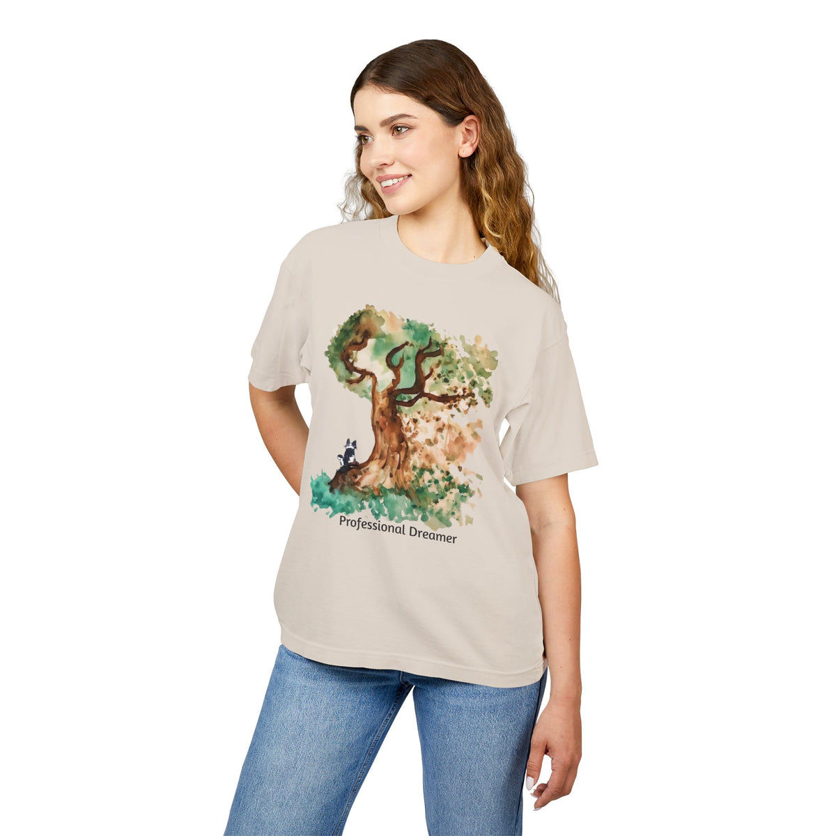 Tree Tee — "Professional Dreamer" Watercolor Art T-Shirt