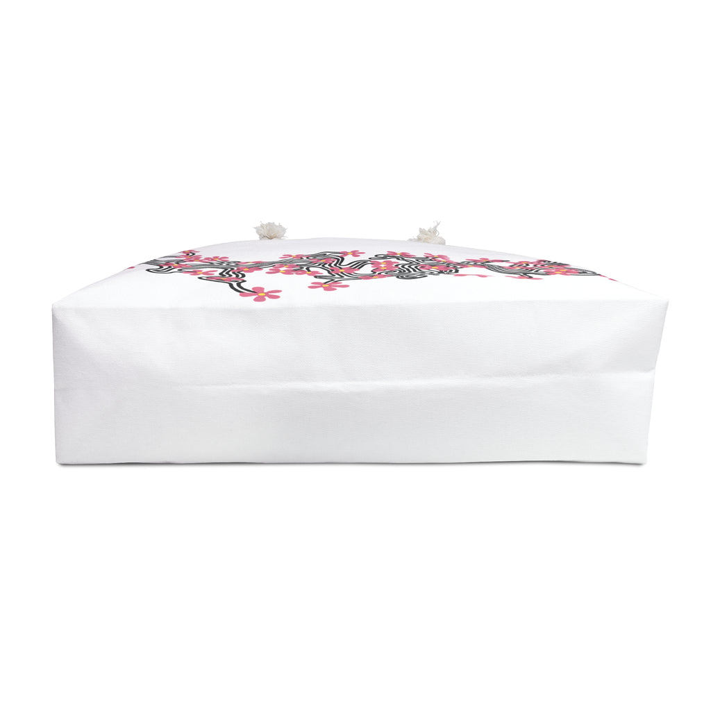 Floral Maze Weekender Bag — Pink Blossom Travel Tote