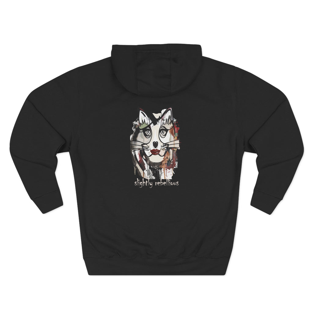 Slightly Rebellious Cat Woman Hoodie — "What's Your Type ?"