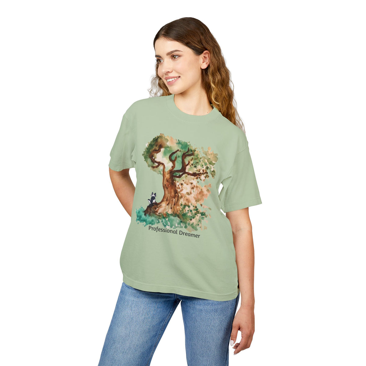 Tree Tee — "Professional Dreamer" Watercolor Art T-Shirt