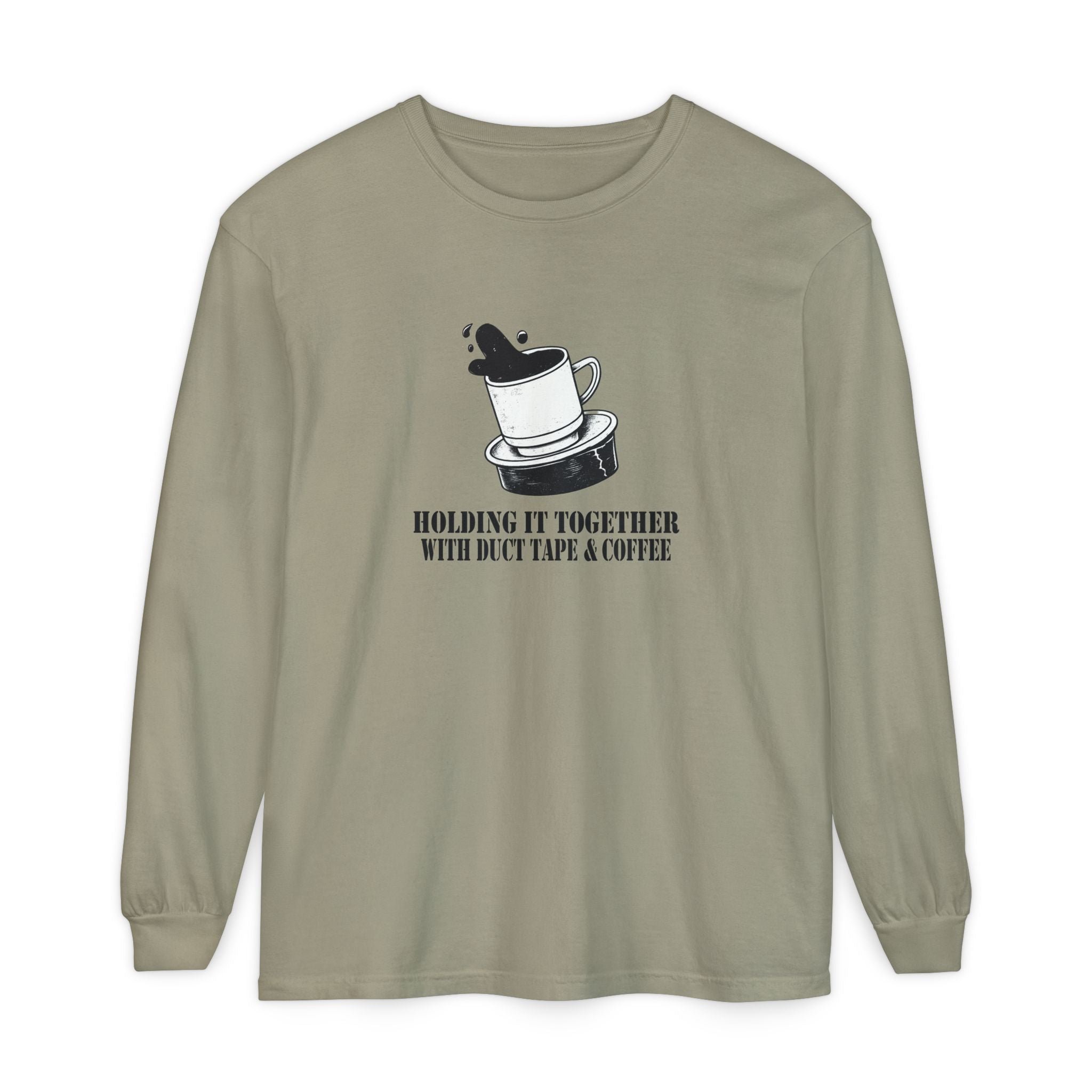 Graphic T-Shirt for Overworked People – Duct Tape and Coffee Shirt