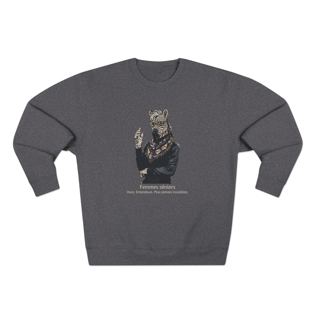 Plus jamais invisibles Crewneck Sweatshirt — "Femmes séniors" Graphic Pullover