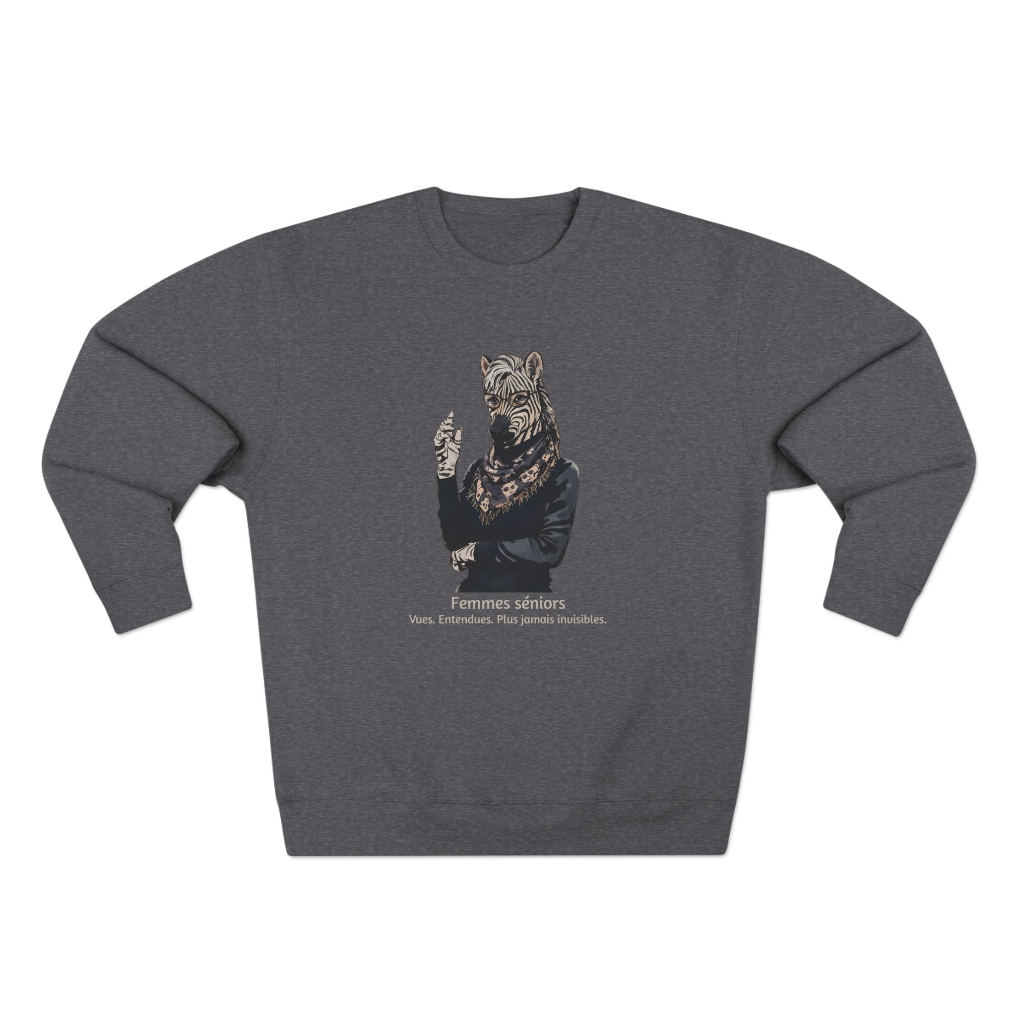 Plus jamais invisibles Crewneck Sweatshirt — "Femmes séniors" Graphic Pullover