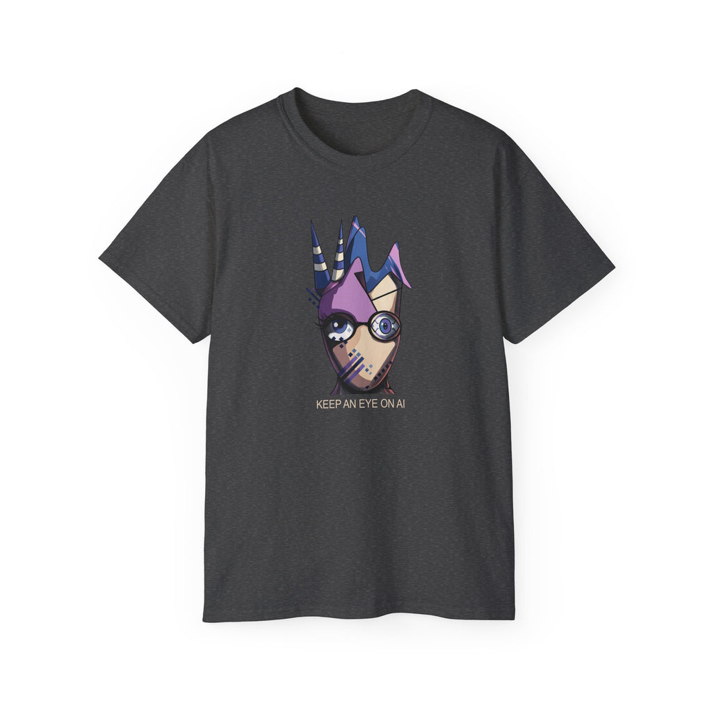 Keep An Eye On AI — T-shirt graphique cyberpunk original
