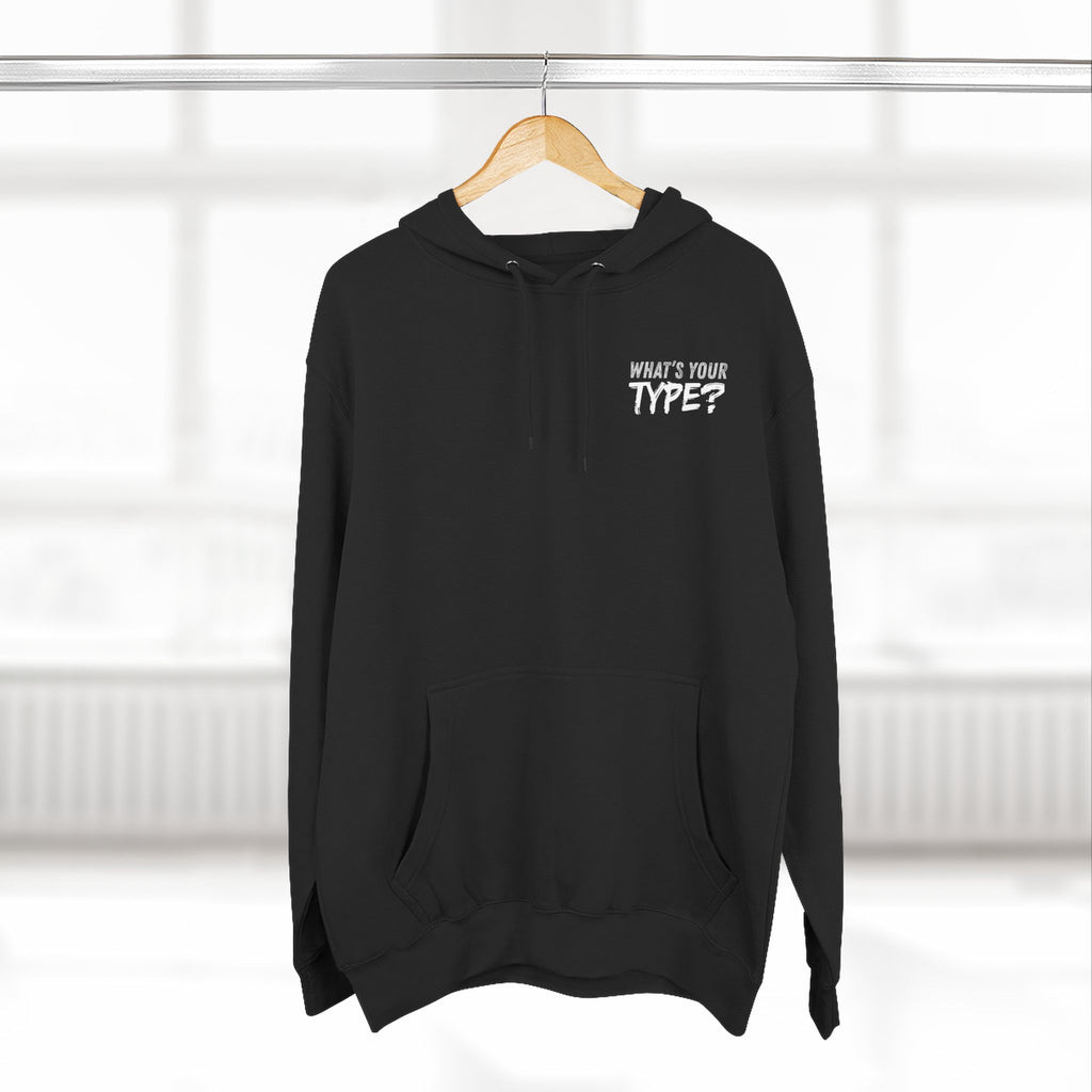 Slightly Rebellious Cat Woman Hoodie — "What's Your Type ?"
