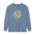 Vintage Style Artist Shirt – Retro Futurist Girl Long Sleeve Tee
