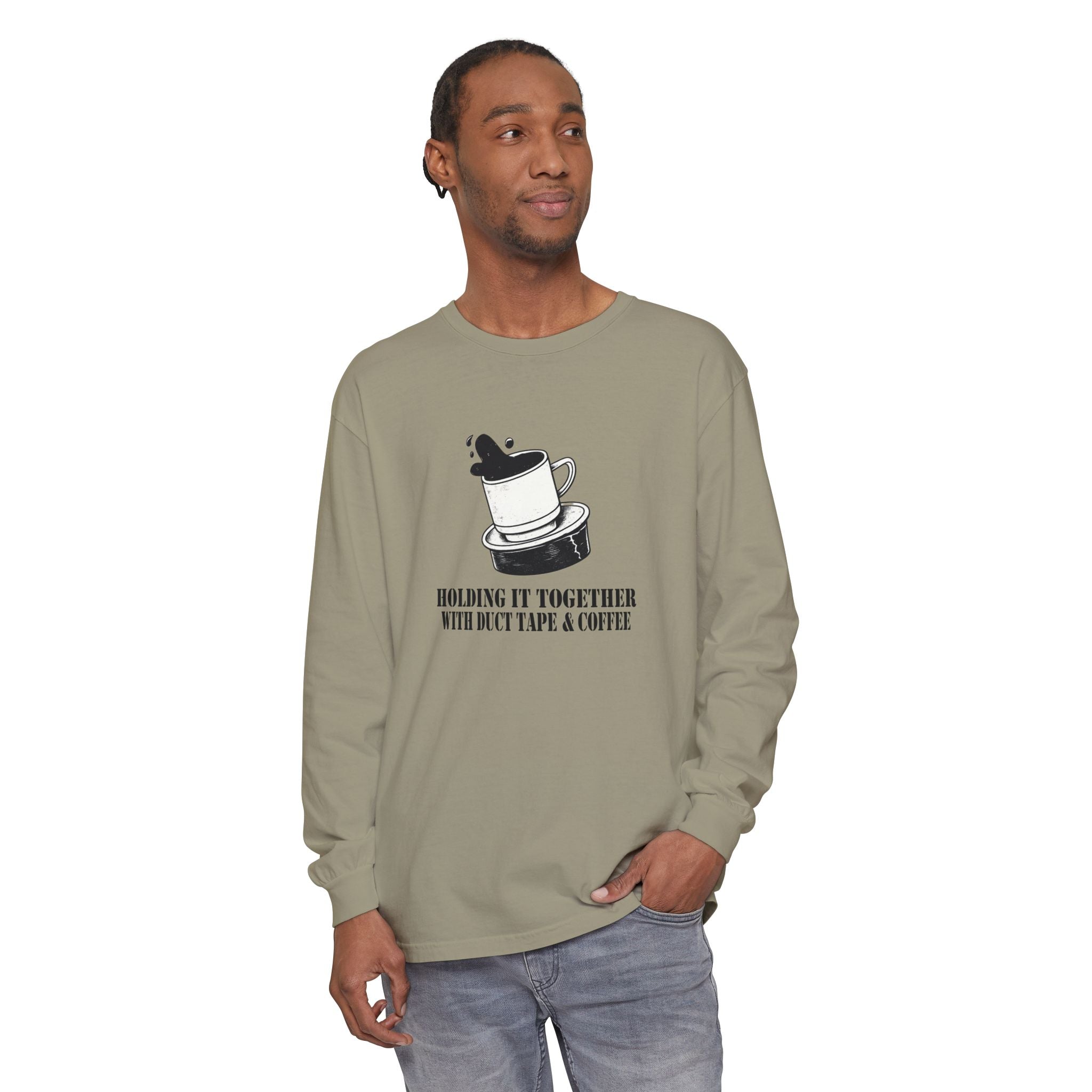 Graphic T-Shirt for Overworked People – Duct Tape and Coffee Shirt