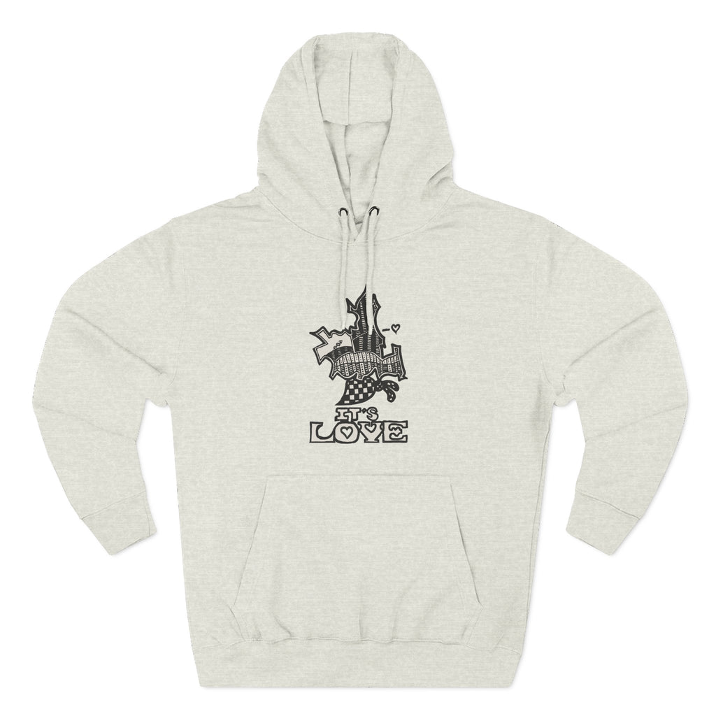 Graphic Fleece Pullover  —   Love Hoodie