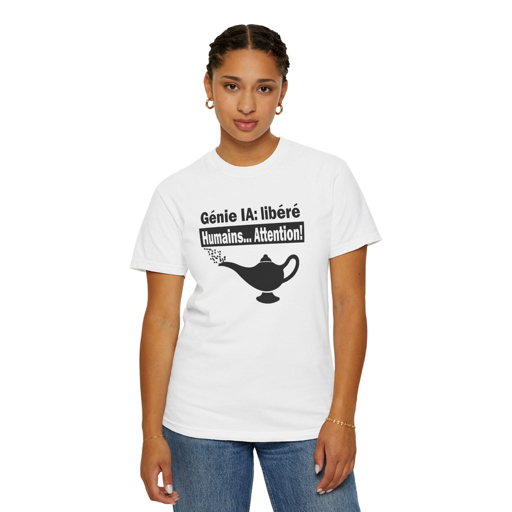 T-Shirt -Génie IA libéré-  Humour