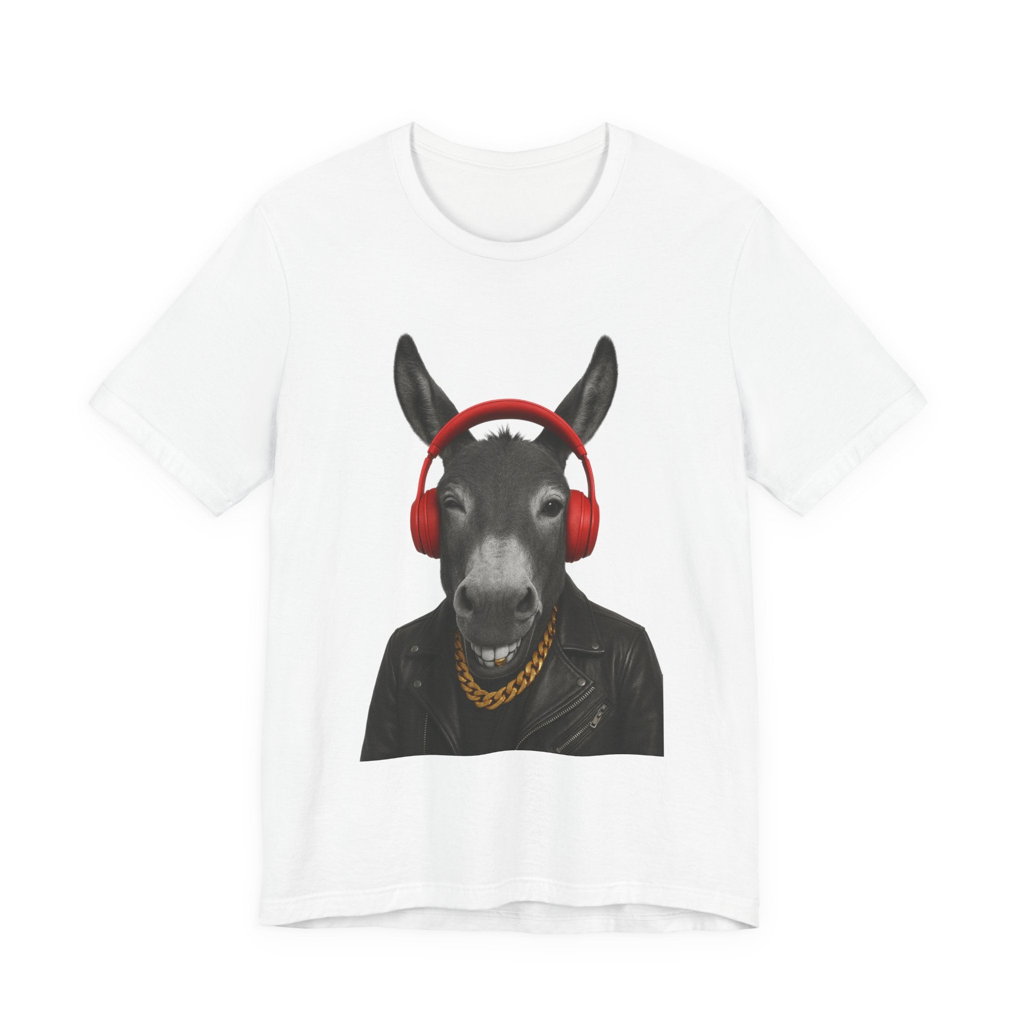 Cool Donkey Graphic Tee, Funny Animal T-Shirt, Music Lover Gift, Unique Casual Wear, Perfect for Birthdays and Parties