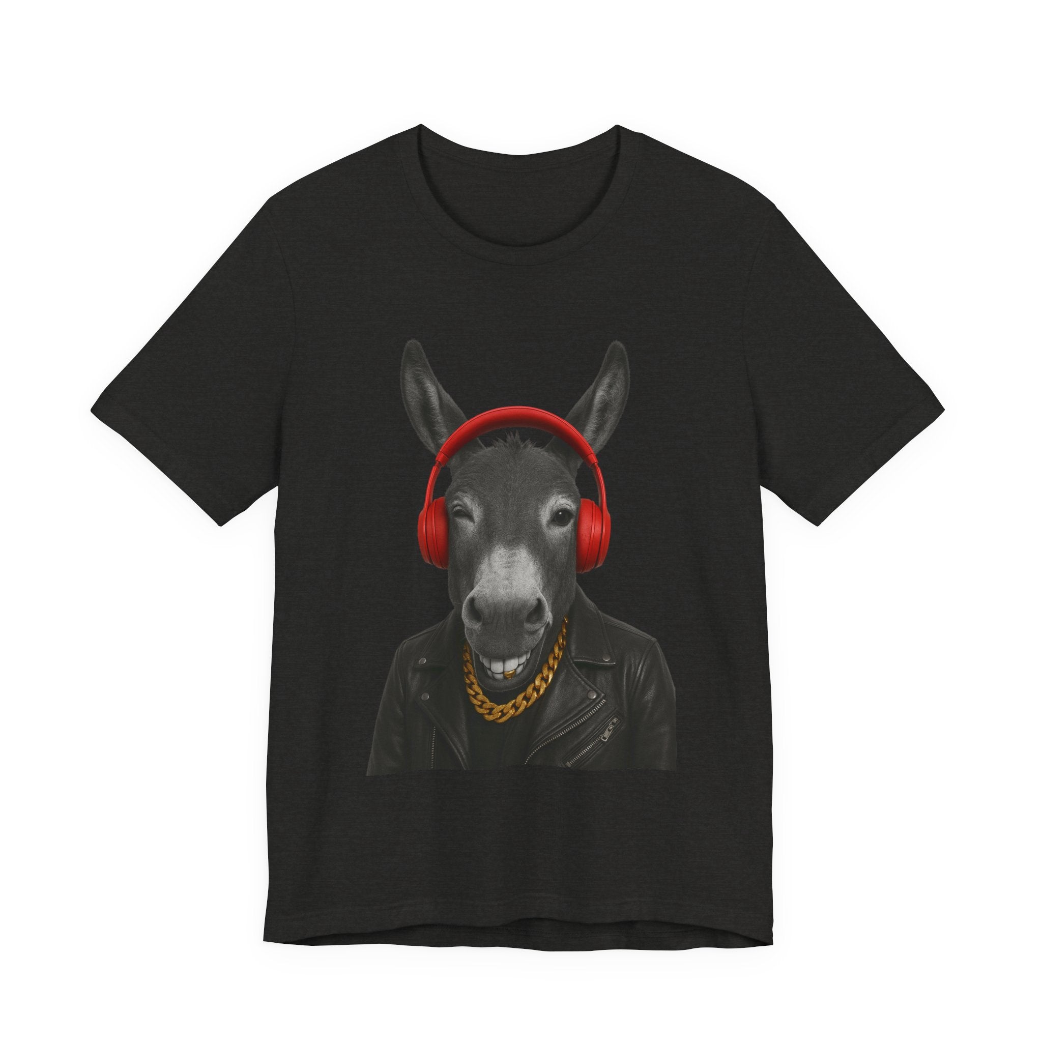 Cool Donkey Graphic Tee, Funny Animal T-Shirt, Music Lover Gift, Unique Casual Wear, Perfect for Birthdays and Parties