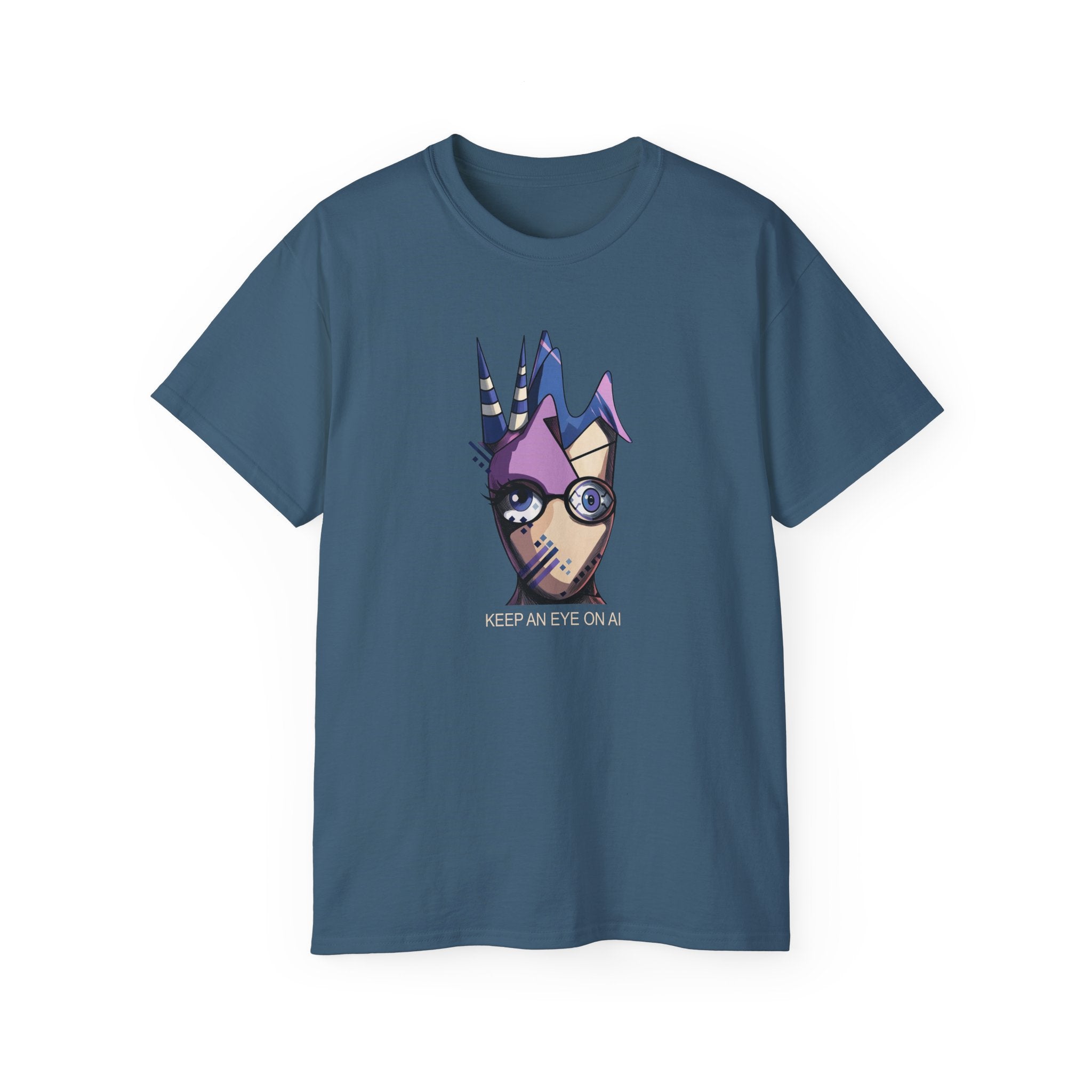 Keep An Eye On AI — Quirky Cyberpunk Graphic Tee