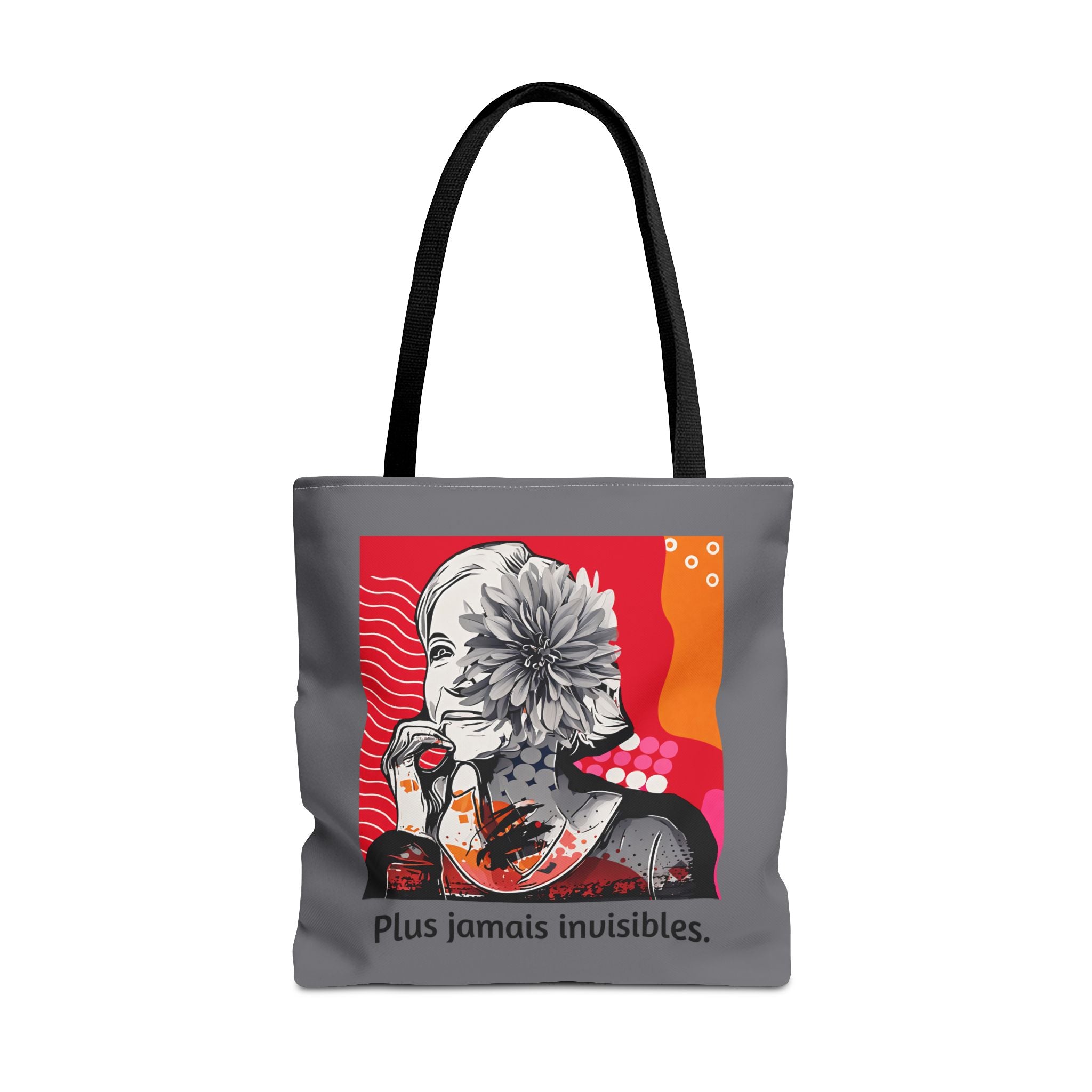Tote Bag — 'Plus jamais invisibles' Pop Art Flower Portrait Tote