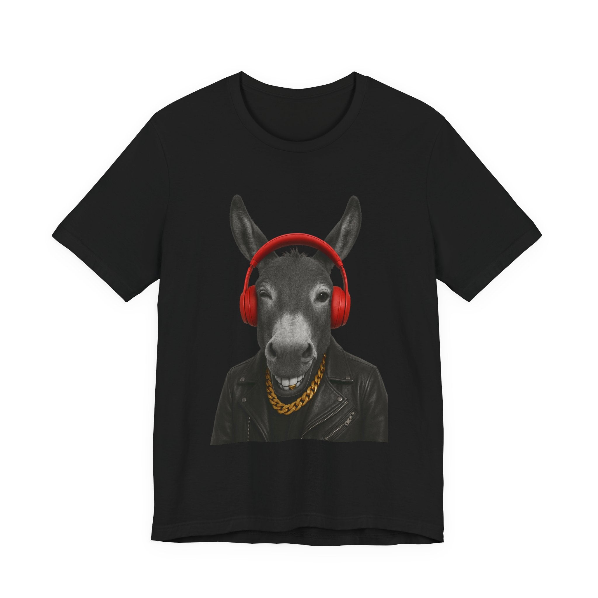 Cool Donkey Graphic Tee, Funny Animal T-Shirt, Music Lover Gift, Unique Casual Wear, Perfect for Birthdays and Parties