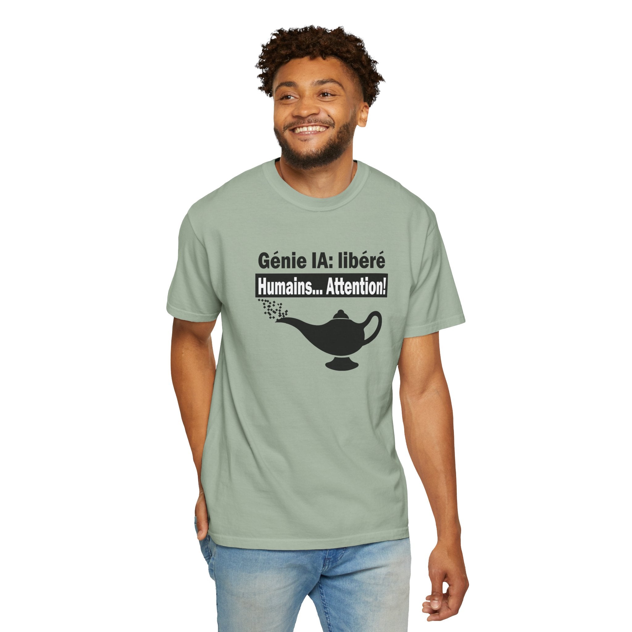 T-Shirt -Génie IA libéré-  Humour