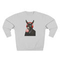 Donkey with Headphones & Bubblegum Sweatshirt – Funny Donkey Crewneck