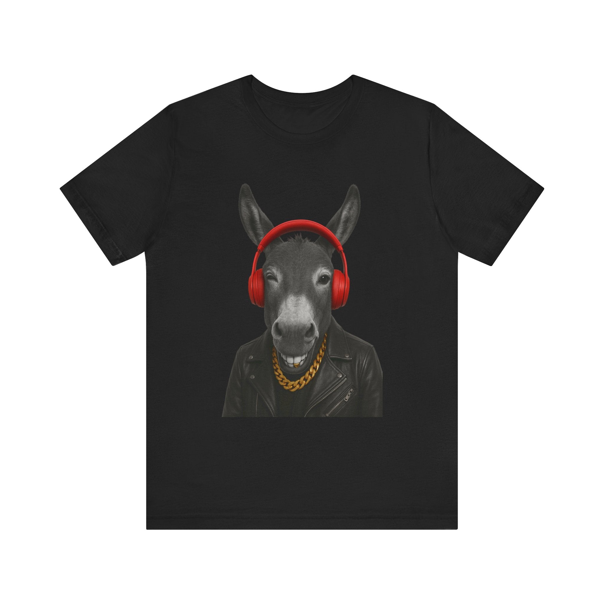 Cool Donkey Graphic Tee, Funny Animal T-Shirt, Music Lover Gift, Unique Casual Wear, Perfect for Birthdays and Parties