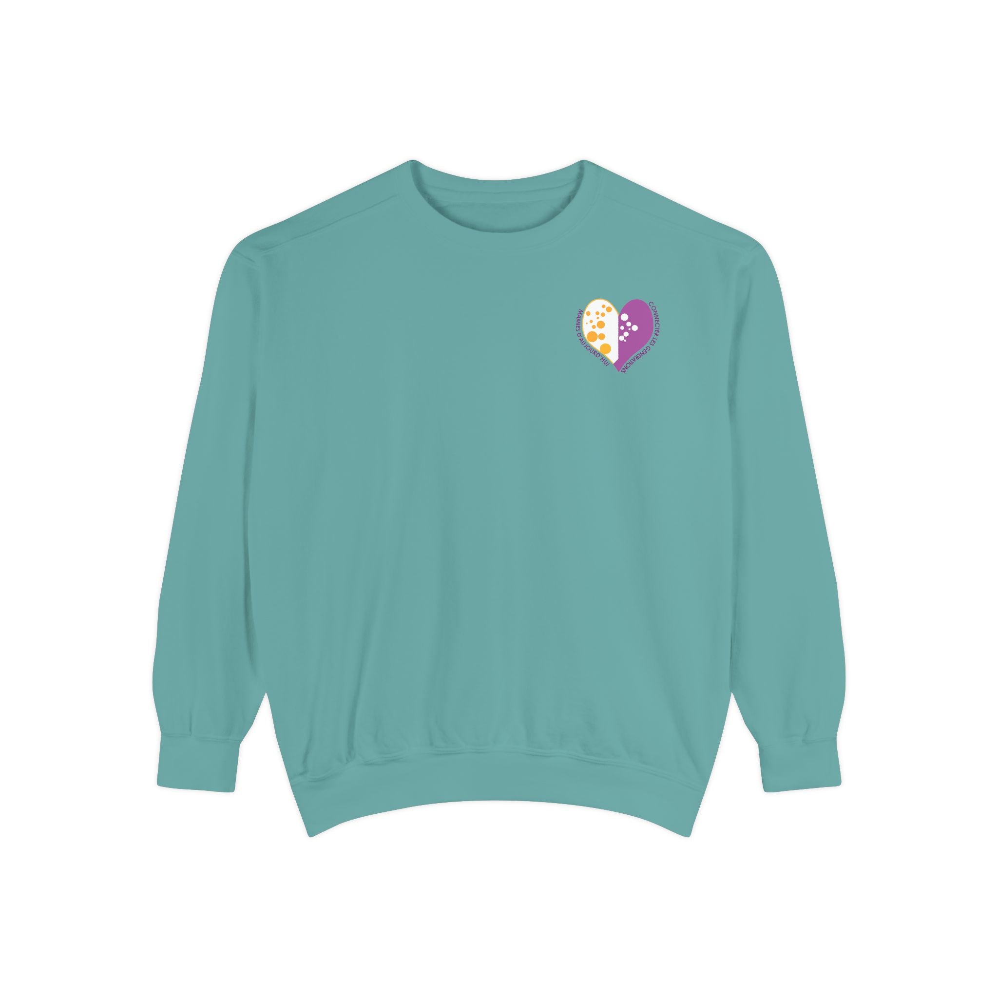 Heart Sweatshirt for Grandma – Minimal Gift for Modern Grandma - en Français