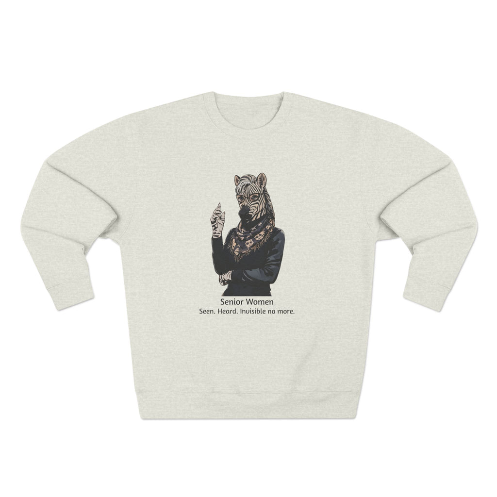 Sweat-shirt ras du cou Invisible No More — Pull imprimé « Femme senior »