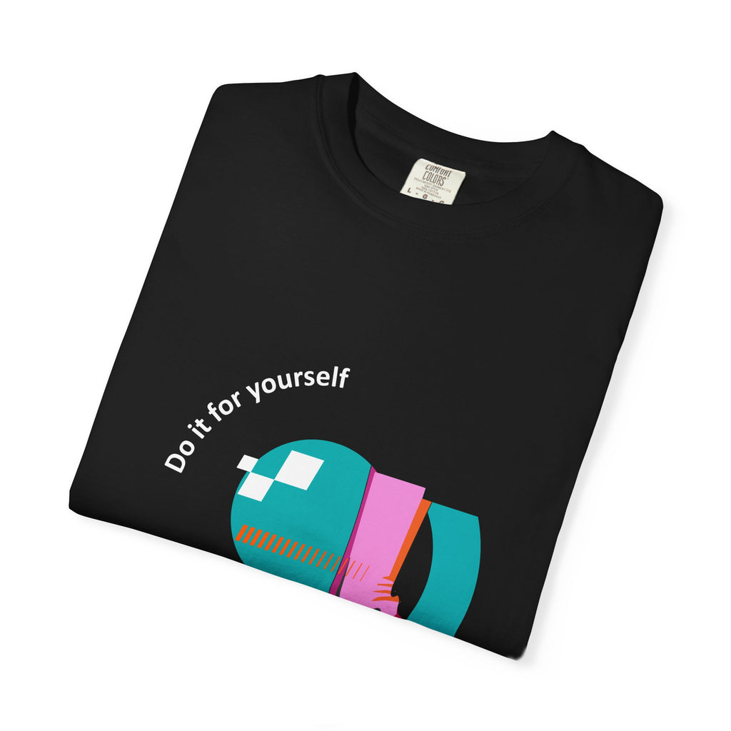 Sneaker Groove T-Shirt — Retro Pink & Teal Shoe Graphic